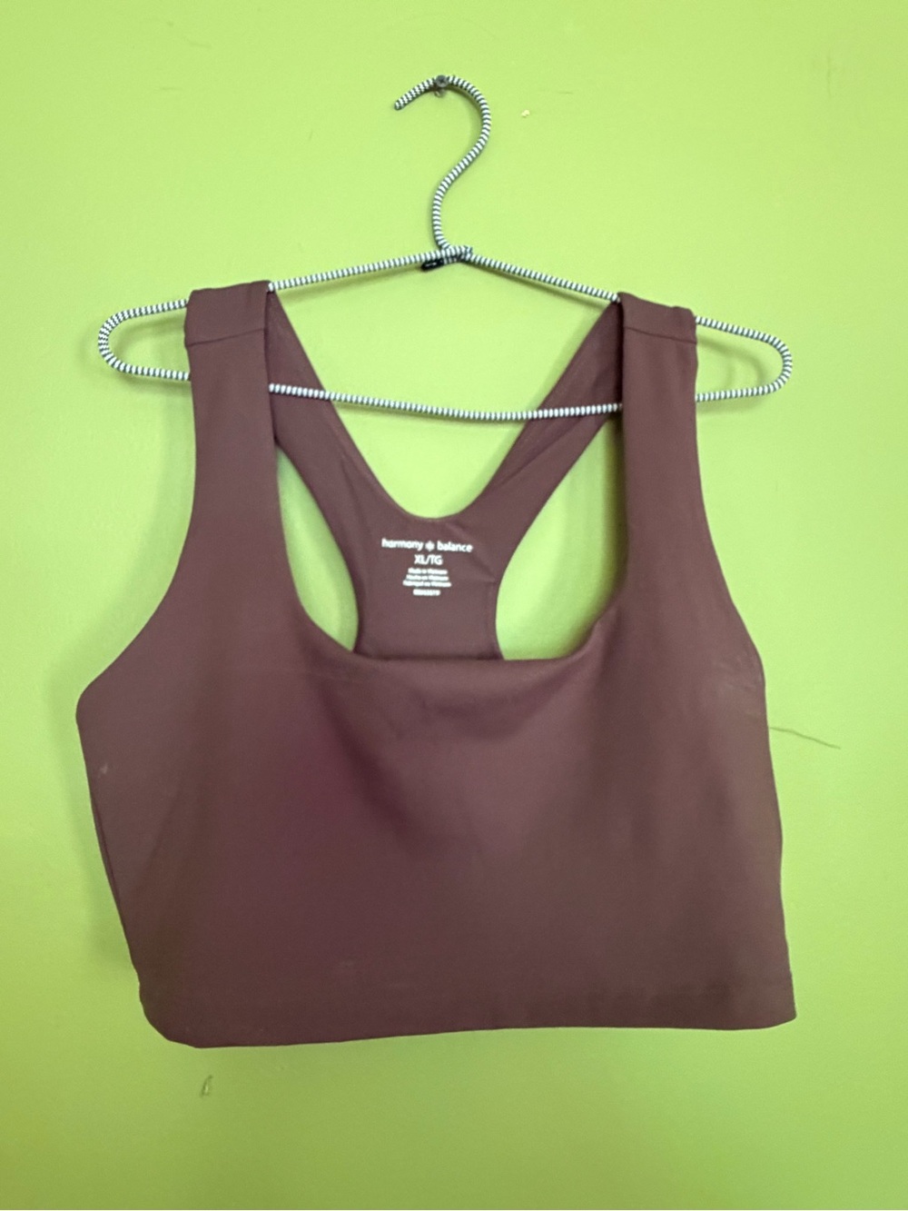 Women's Brown Racerback Sports Bra Crop Top
